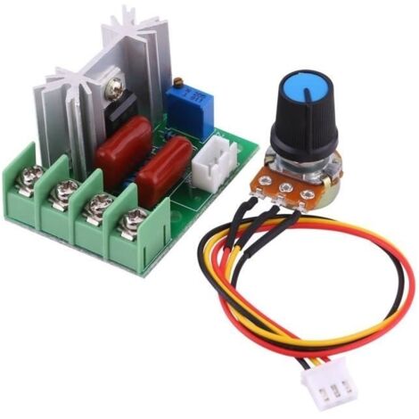 Variateur de lumière de contr leur de température régulateur de vitesse de moteur électrique AC 50-220V 2000W SCR