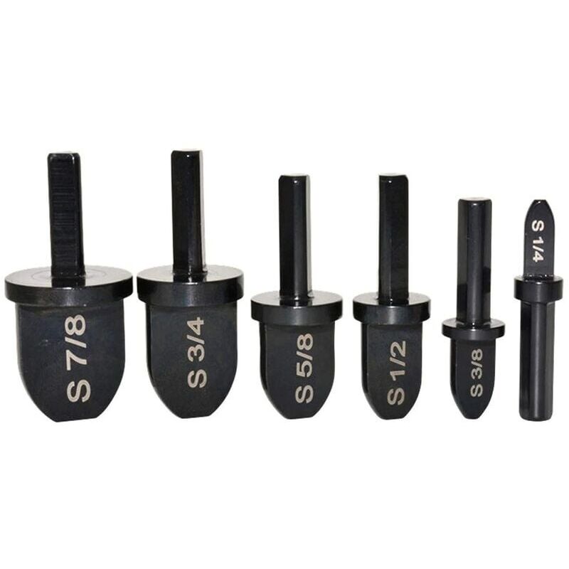 6pcs ensemble de forêts d'outil de sertissage, forêt d'outil de sertissage de tuyau en cuivre manuel - Expanseur de forêt en acier à roulement avec