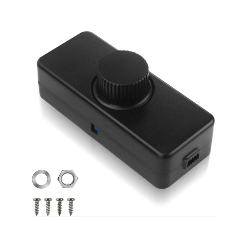 Variateur de Lumiere Led, Bouton intelligent Interrupteurs et Variateurs d'intensité, 220-240V / 50HZ 3-100 w, Variateur pour Lampes Led Rotatif