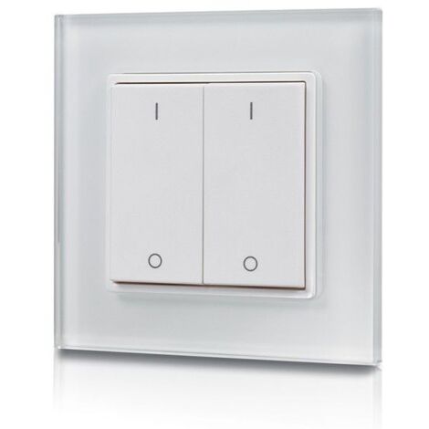 Variateur de lumière RF 2 zones – Contrôle sans fil jusqu'à 20m – Réglage de luminosité 0,1% à 100% – Installation facile – Sunricher