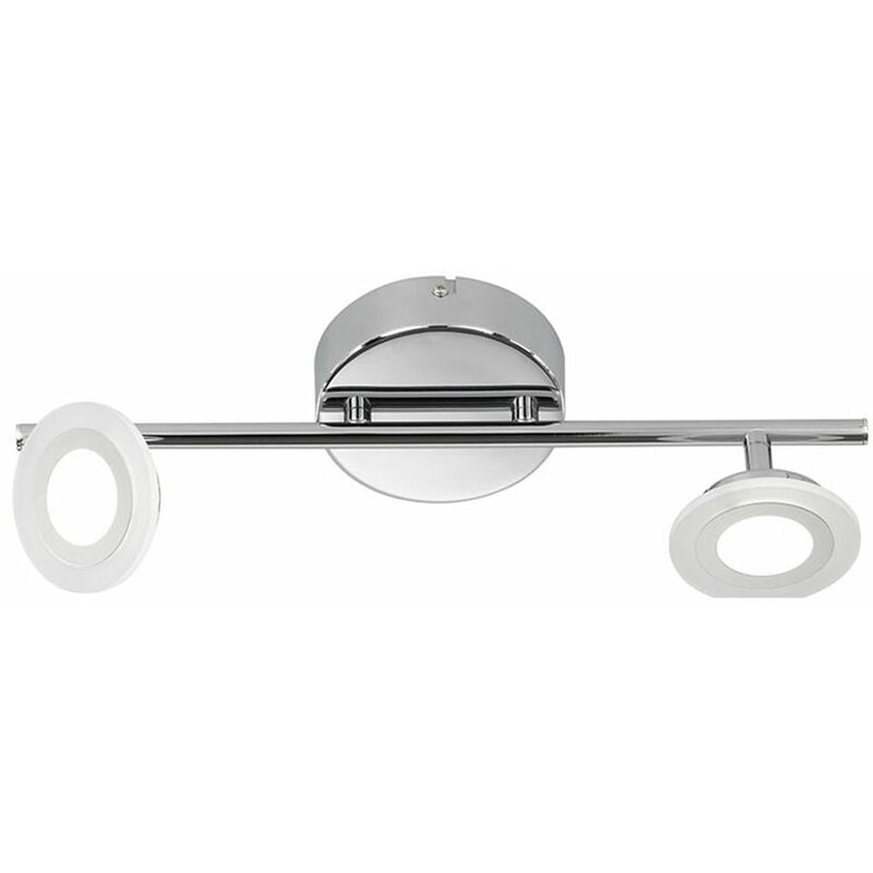 Variateur de plafonnier led chrome lampe à changement de couleur rgb spot mural réglable Wofi 7228.03.01.6000