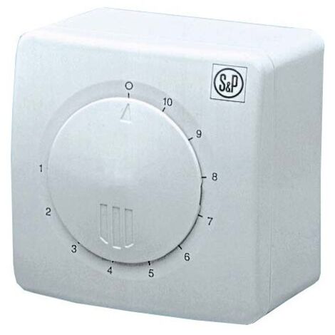 Unelvent – Variateur électronique 1A saillie pour contrôle de vitesse ventilateurs – Compatible avec systèmes VMC – Boîtier IP44 – 230V 230W - reb-1n