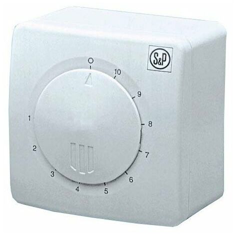 Unelvent – Variateur électronique 1A saillie pour contrôle de vitesse ventilateurs – Compatible avec systèmes VMC – Boîtier IP44 – 230V 230W - reb-1n