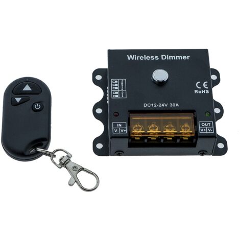 Variateur d'intensité et fréquence PWM sans fil 12V / 24V 30A