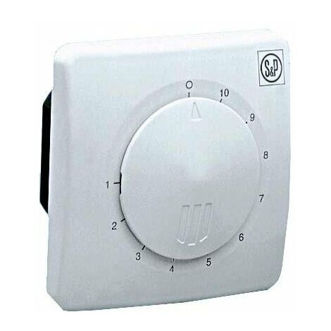 Unelvent – Variateur de tension 1A encastrable – Intensité max. 1A – Boîtier IP 44 – Réglage de vitesse pour ventilation mécanique contrôlée