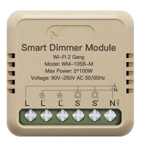 Variateur intelligent WiFi Tuya, module DIY pour interrupteur d'éclairage, application mobile, contrôle à distance des appareils domestiques, compatible avec Google Assistant pour la commande vocale