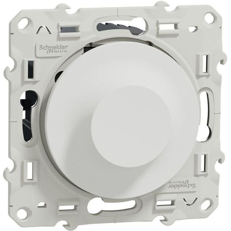 Odace - variateur pour lampes fluocompactes Blanc - 9…100W - 2 fils (S520518-19)