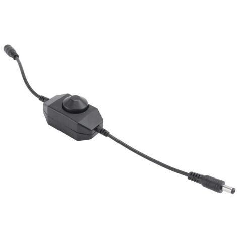 Variateur LED 12V/24V 6A contrôleur luminosité simple couleur noir