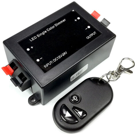 Variateur LED Optonica - Télécommande - 8A 96W - DC12-24V - Noir