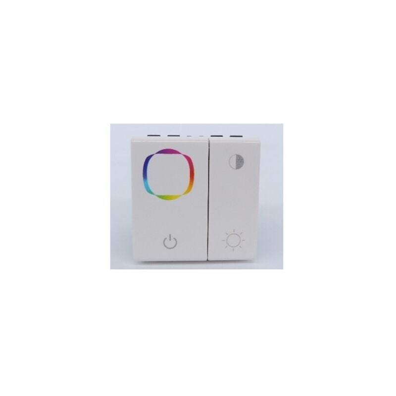 Inter variateur de couleurs blanc encastré pour éclairage 1 zone équipé LED RGB ballasts et drivers DALI MOSAIC LEGRAND 078403