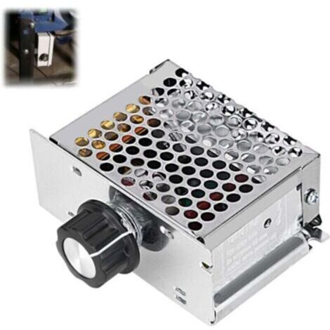 Variateur pour Moteur 220V, Régulateur de Tension AC 4000W, Régulateur de Vitesse pour Moteur électrique Variateur, Plage de Tension Réglable de 10v à 220v