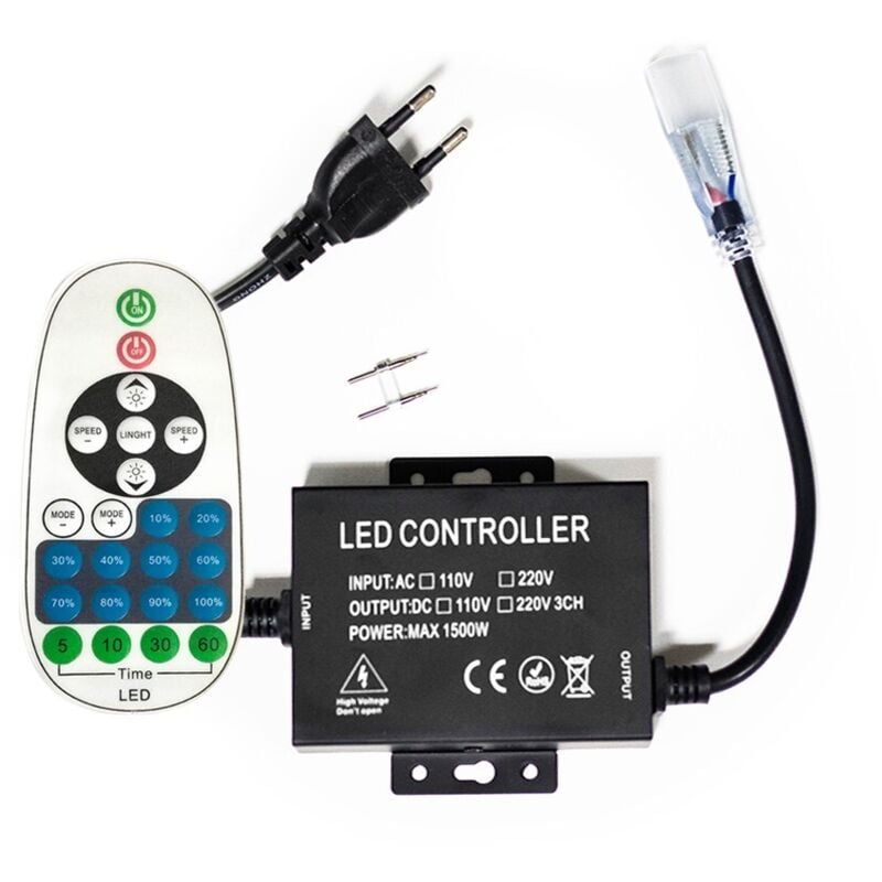 Sysled - Variateur Professionnel 6mm de 1500W pour ruban led 220V 3014