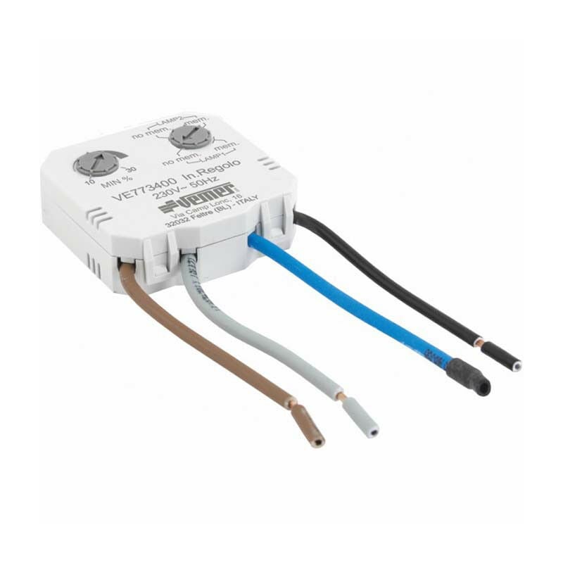 Variateur retrofrutto Vemer dans.règle pour contrôler l'éclairage VE773400
