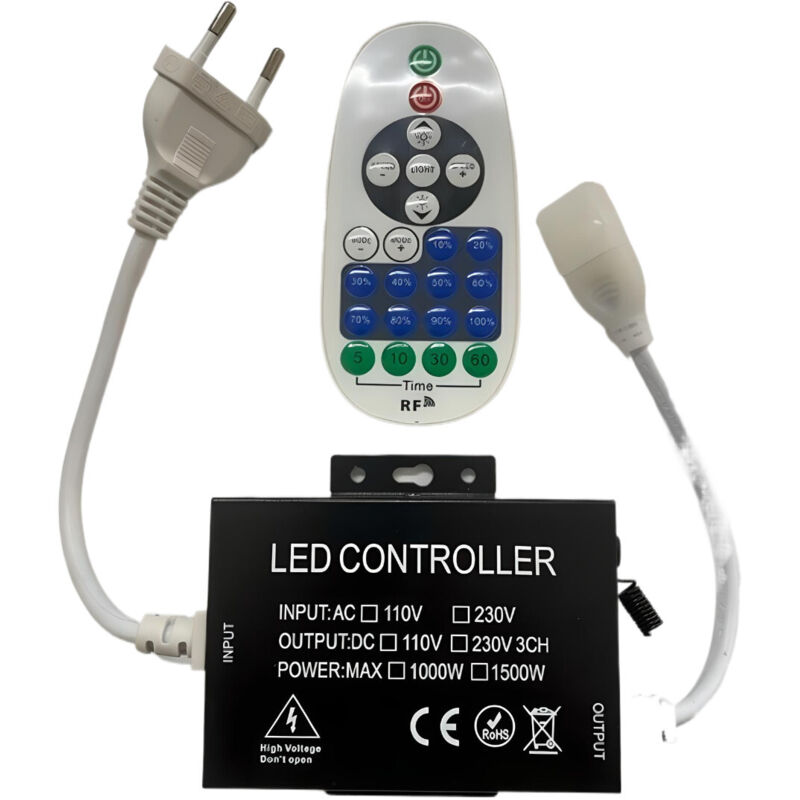 Sysled - Variateur rf pour ruban led cob 220V mono couleur