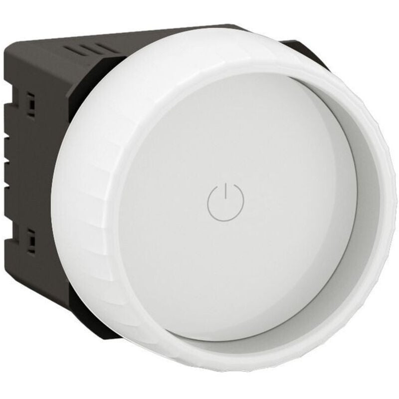 Variateur Rotary Céliane - avec ou sans neutre - led - avec enjoliveur blanc - CB0408 Legrand