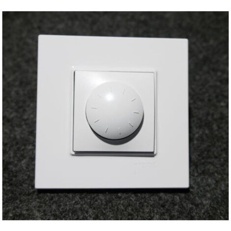 Variateur rotatif molette pour fluo blanc Polaire 4 fils 200mA complet avec support et plaque Altira SCHNEIDER
