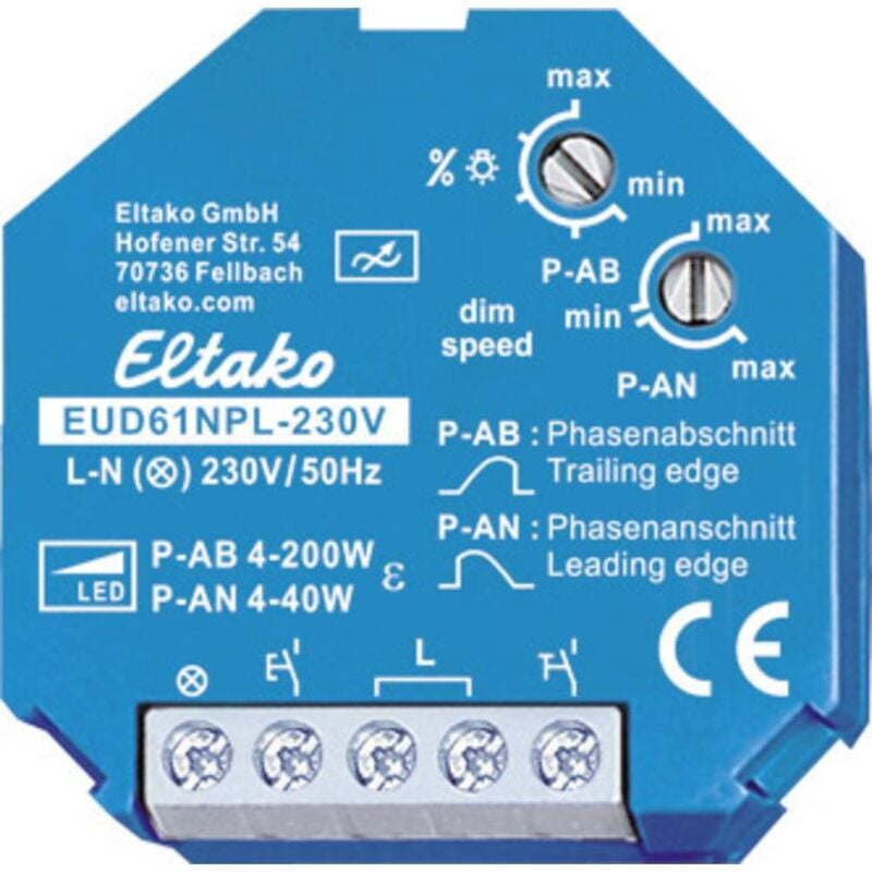 Eltako - 61100832 Variateur universel bleu