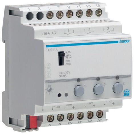 Variateurs à sortie 1/10 Volts (TX211A)