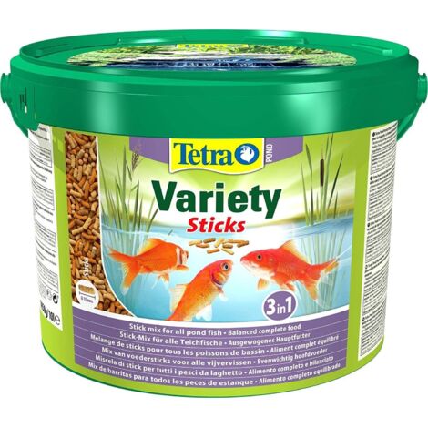 Variety Sticks 4 litres - 600 g  nourritures pour poissons rouges, carpes Koïs et vos mélanotes - Tetra