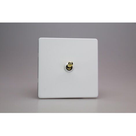 Varilight 1-Gang 10A Toggle Switch - Customizable Metal Faceplate