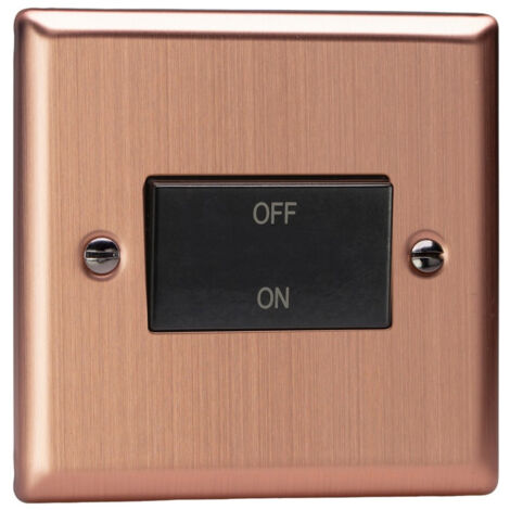 Varilight 10A Fan Isolating Switch (3 Pole) Brushed Chrome