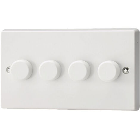 Varilight 4-Gang 2-Way Rotary LED Dimmer 0-120W V-Pro Series