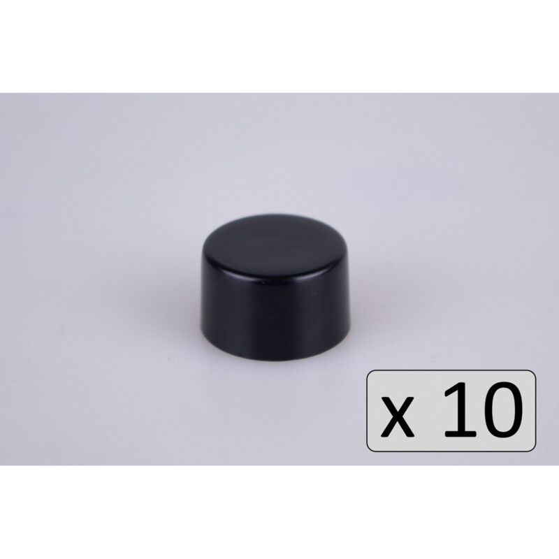Varilight 6mm D-Shape Dimmer Knob Pack of 10 Black Push-Fit Replacement
