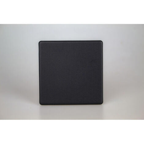 Varilight Single Blank Plate - Matt Black Finish