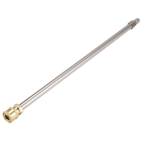 Varilla de extensión para lavadora de acero inoxidable de 17 pulgadas, boquilla para lavadora eléctrica de 1/4" con conexión.