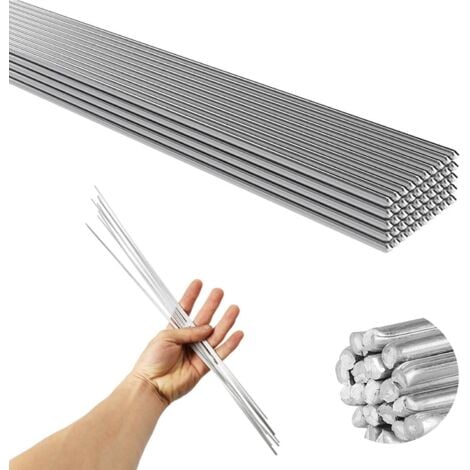 Varilla de soldadura, 50 electrodos de soldadura de aluminio de baja temperatura de 2,0 mm - Varillas de soldadura de fácil fusión - Resistentes a la corrosión (33 cm)
