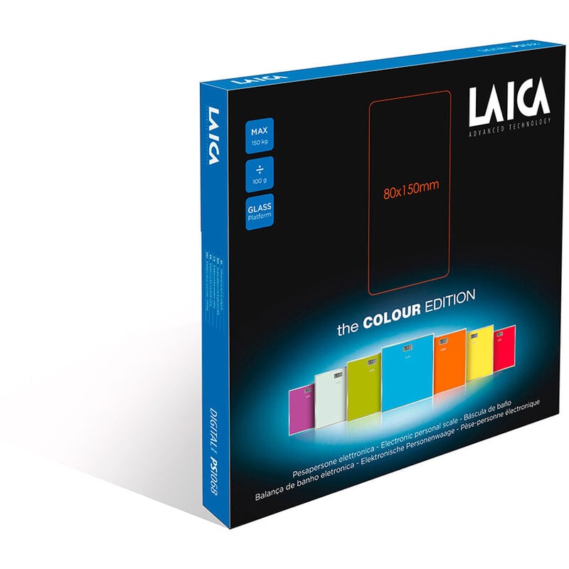 

Bascula electronica para baño color blanca máx.150kg ps1068w - Laica