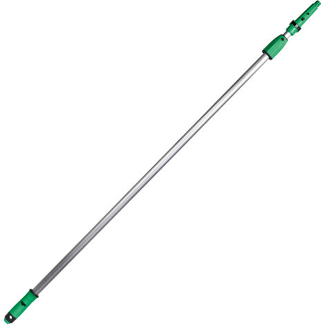 Varilla telescópica UNGER OptiLoc de 1,25 cm (compatible con herramientas de limpieza de ventanas Unger, mango ergonómico, tapa antideslizante, cierre giratorio de 2 componentes) EZ120