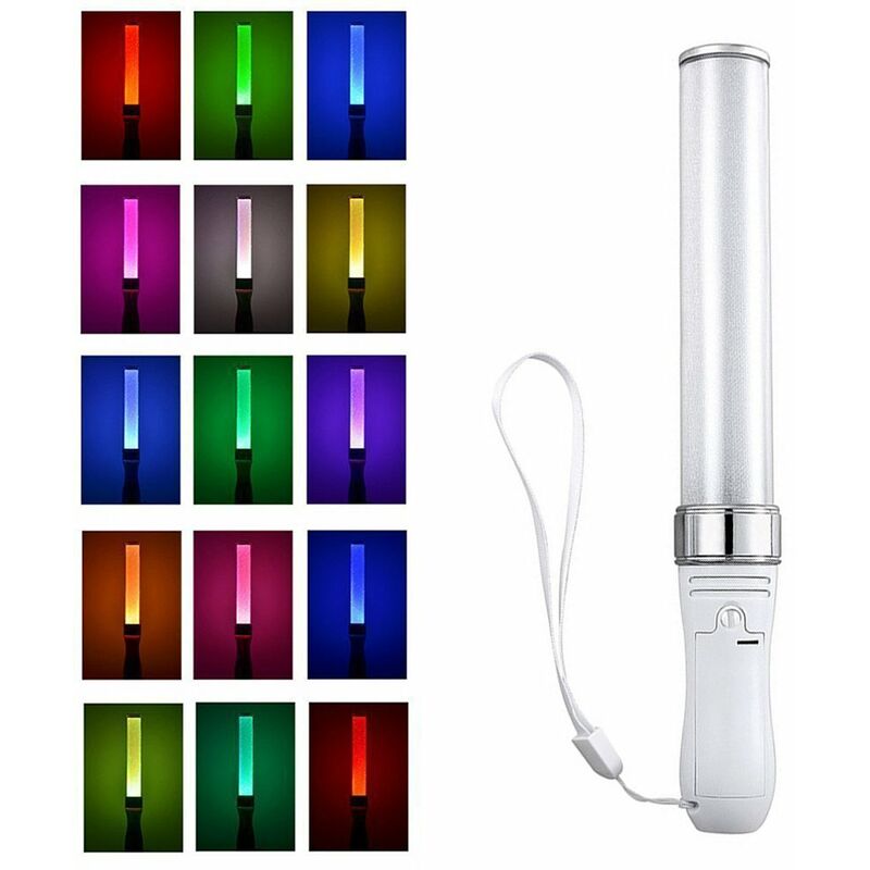 

Varillas de luz LED Varillas luminosas LED de 15 colores Varillas luminosas Poi intercambiables para fiestas Conciertos Bodas Celebraciones