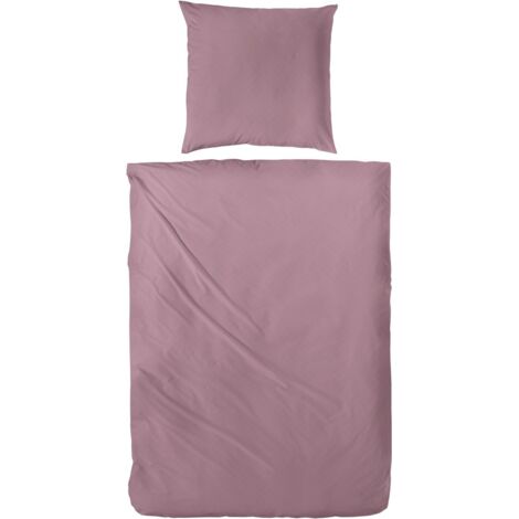 Vario Bettwäsche Satin uni marsala, 135 x 200 cm Bettwäsche-Set