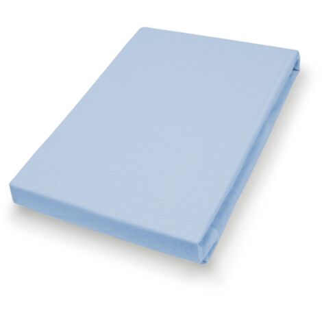 Vario Jersey-Spannbetttuch bluesky, 190 x 200 cm Spannbettlaken