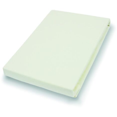 Vario Jersey-Spannbetttuch ecru, 190 x 200 cm Spannbettlaken