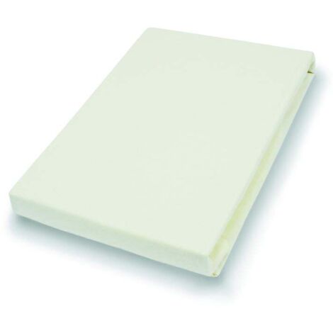 Vario Jersey-Spannbetttuch ecru, 190 x 200 cm Spannbettlaken