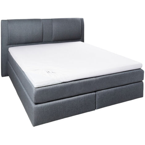 Vario Jersey-Spannbetttuch Elasthan für Topper weiß, 190 x 200 cm Spannbettlaken