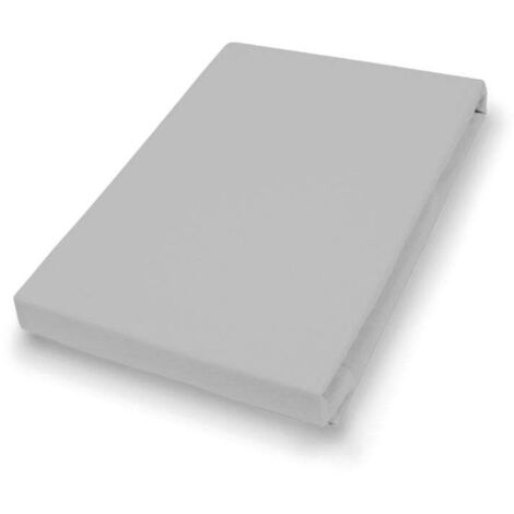 Vario Jersey-Spannbetttuch granit, 100 x 200 cm Spannbettlaken