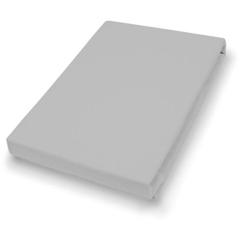 Vario Jersey-Spannbetttuch granit, 190 x 200 cm Spannbettlaken