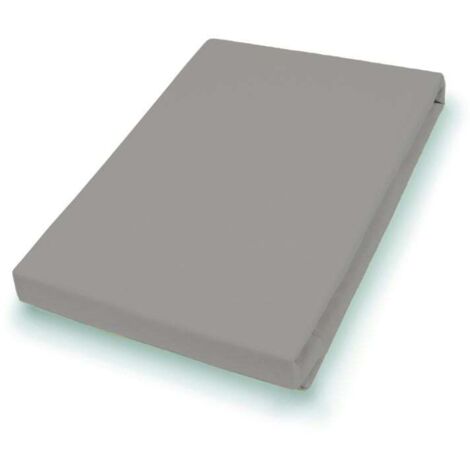 Vario Jersey-Spannbetttuch kiesel, 100 x 200 cm Spannbettlaken