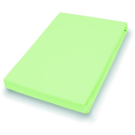 Vario Jersey-Spannbetttuch limone, 100 x 200 cm Spannbettlaken