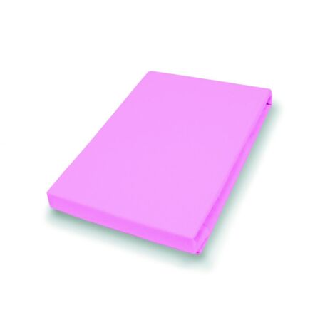 Vario Jersey-Spannbetttuch rosa, 190 x 200 cm Bettwäsche