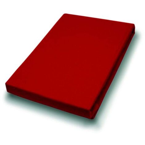 Vario Jersey-Spannbetttuch rot, 190 x 200 cm Spannbettlaken