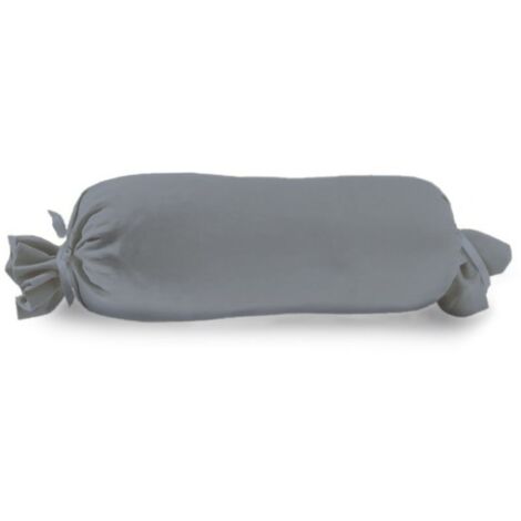 Vario Kissenbezug Jersey für Nackenrolle, anthrazit, 15 x 40 cm Dekokissen