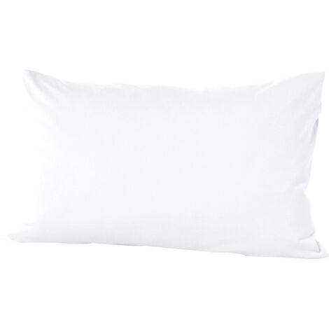 Vario Kissenbezug Jersey Weiß 40 x 60cm Baumwolle Kissenhülle Dekokissen