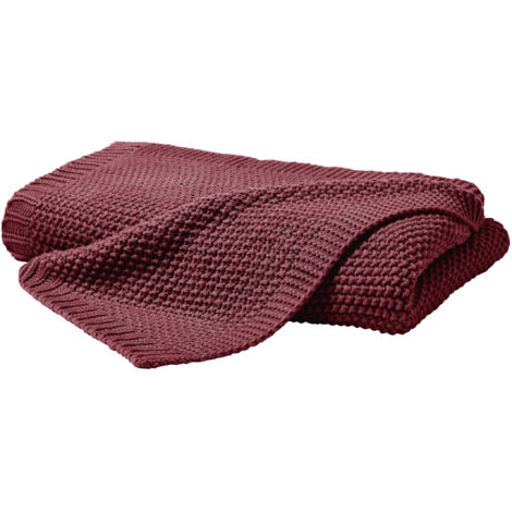 Vario Strickdecke marsala, 130 x 170 cm Decke
