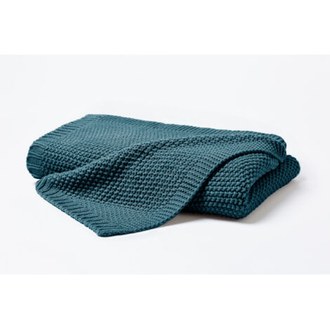 Vario Strickdecke smaragd, 130 x 170 cm Decke