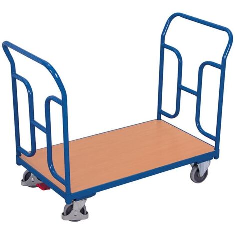 VARIOfit Doppel-Schiebebügelwagen 250kg Tragkraft mit gebogenen Rohren 1000x600mm