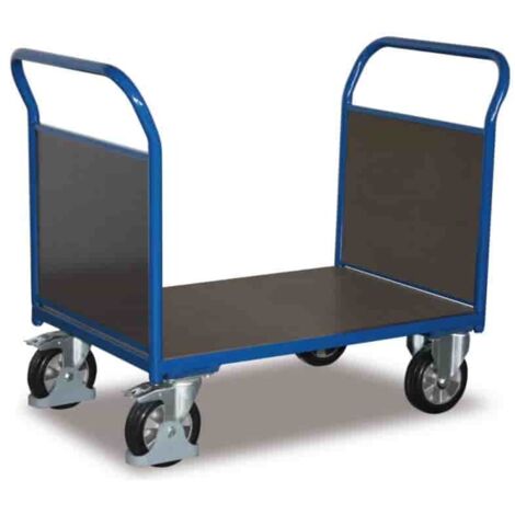 VARIOfit Doppel-Stirnwandwagen mit Siebdruckplatte 1000kg Tragkraft 995x700mm